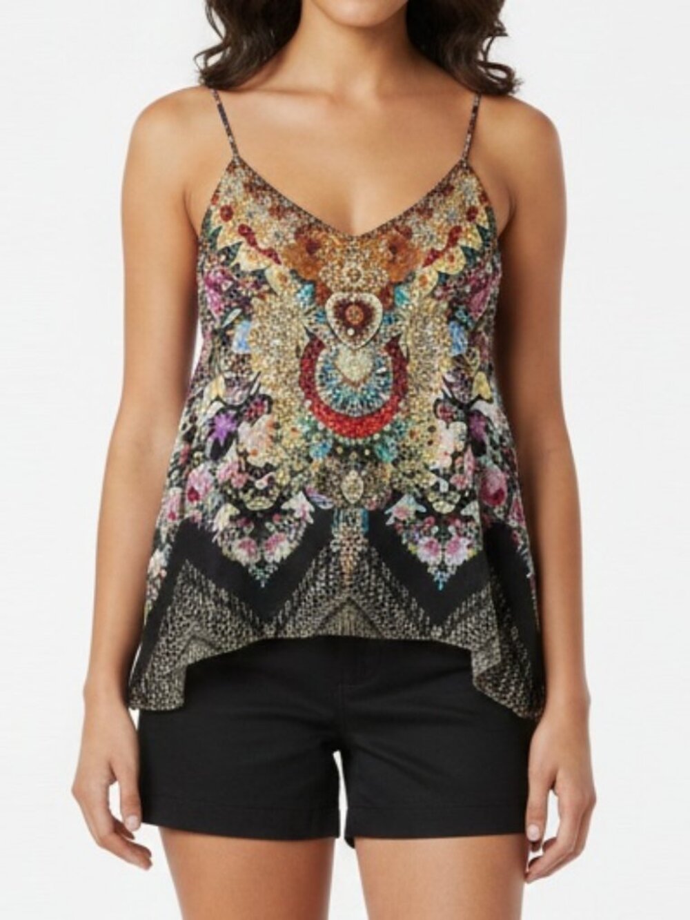 Camilla Flamenco Sweep Shoe String Strap Top Size‎ 1